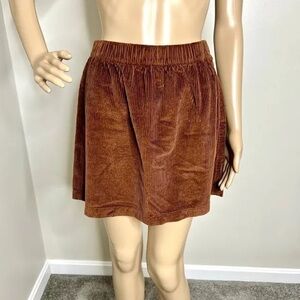American Eagle Casual Brown Corduroy Skirt